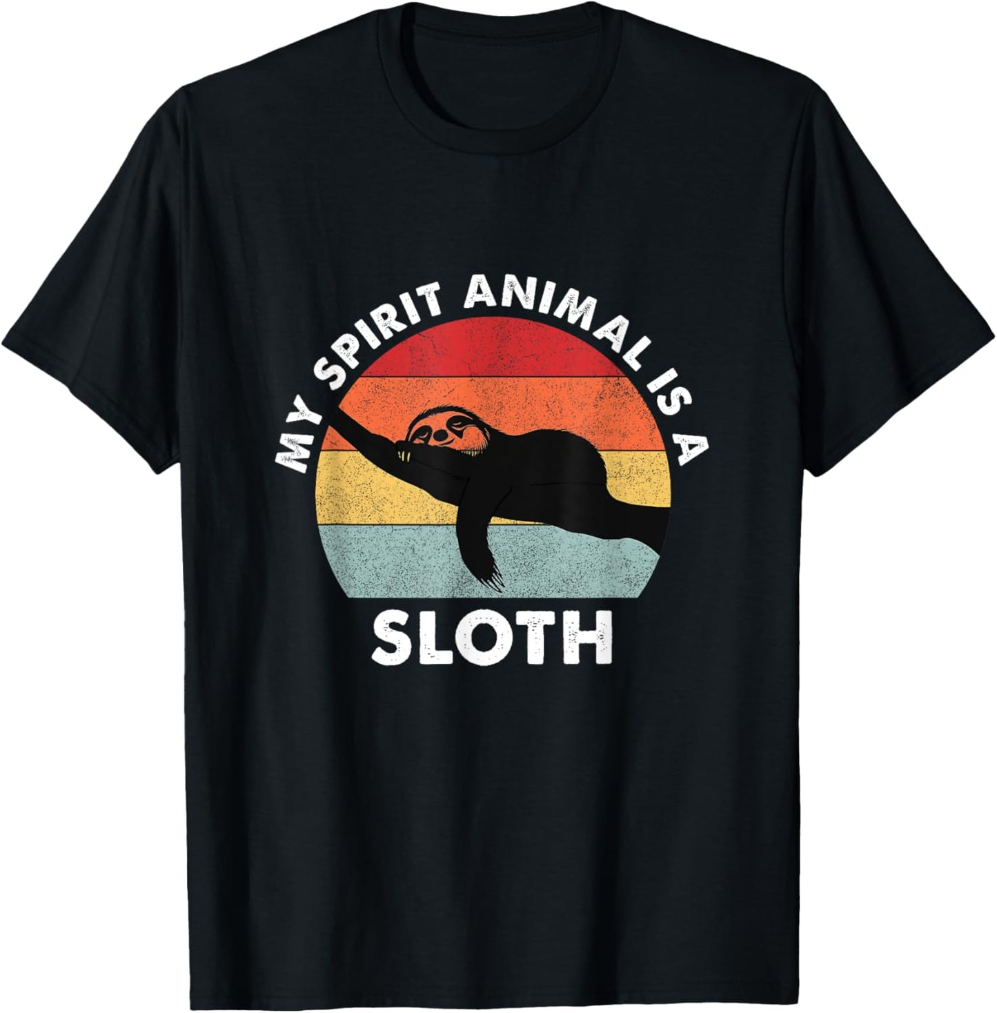 My Spirit Animal Is A Sloth T-Shirt - T-Shirt | Black