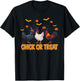 Cute Chicken Halloween Chick Or Treat T-Shirt - T-Shirt | Black