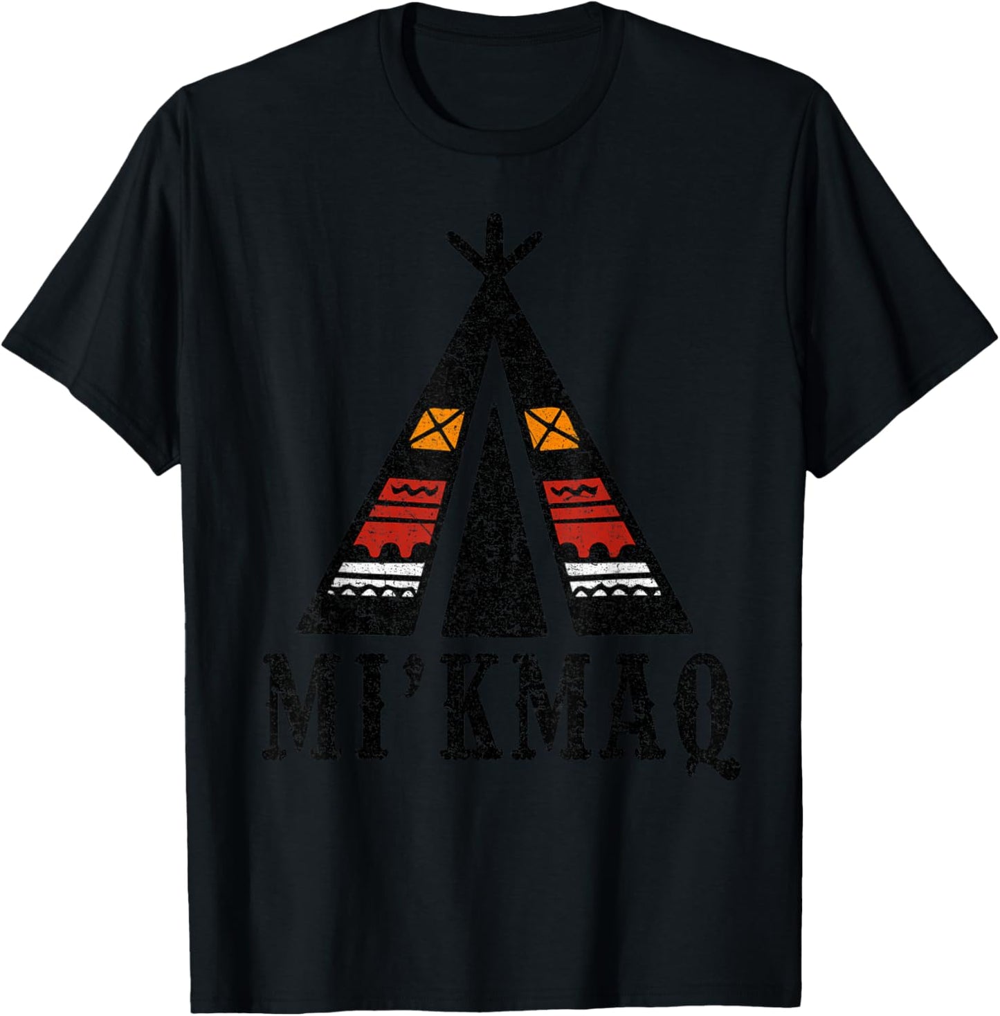 Mi'kmaq Tribe Pride Native American Indian Culture T-Shirt - T-Shirt | Black
