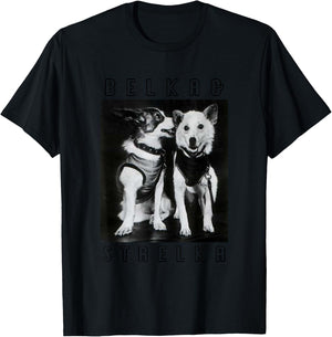 Belka & Strelka, USSR, CCCP | Space Dog Laika Women T-Shirt - T-Shirt | Black