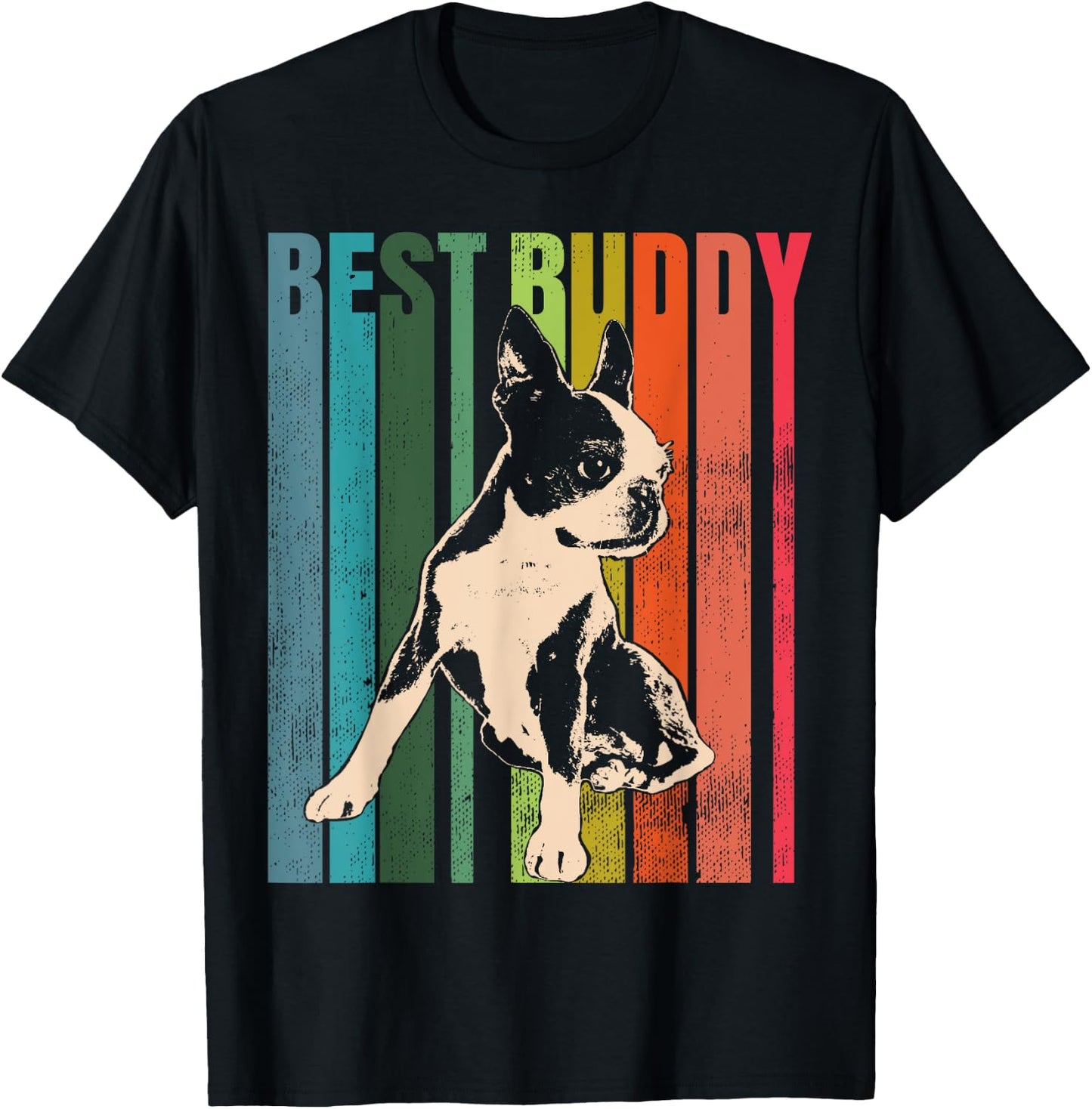 99 Gifts Boston Terrier Dog , -Adults & Kids, Black, Short Sleeve, Small T-Shirt - T-Shirt | Black