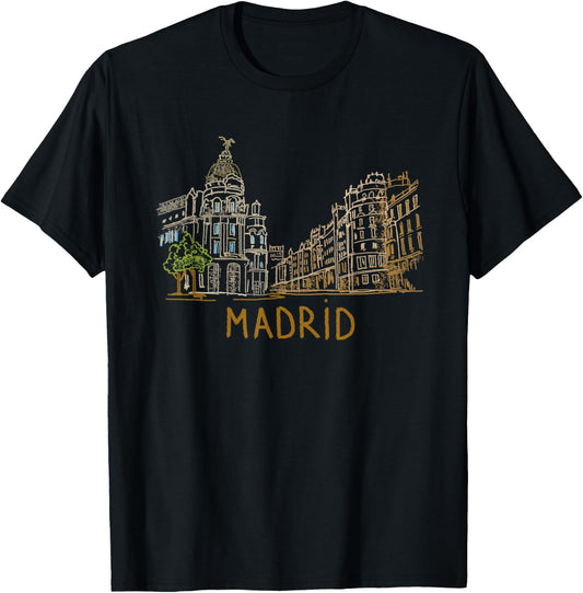Madrid City Shirt T Shirt T-Shirt - T-Shirt | Black