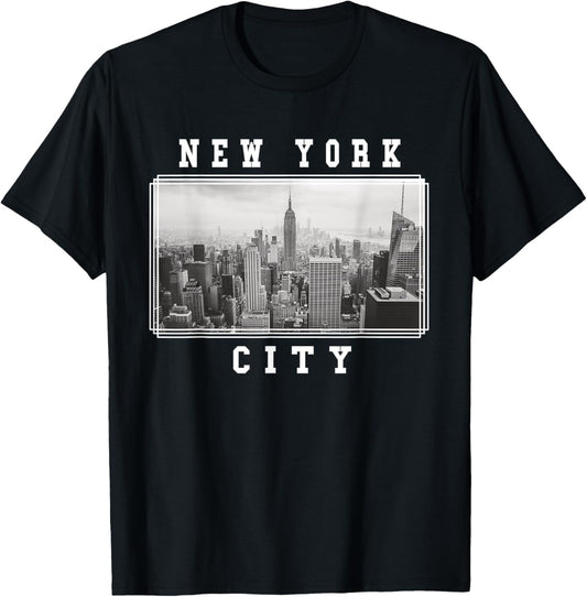New York City Photograph Skyline New York Souvenir T-Shirt - T-Shirt | Black