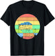 Wolf Retro Vintage 70s Style Wolves Gift T-Shirt - T-Shirt | Black