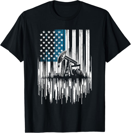 Oilfield Worker T-Shirt - T-Shirt | Black
