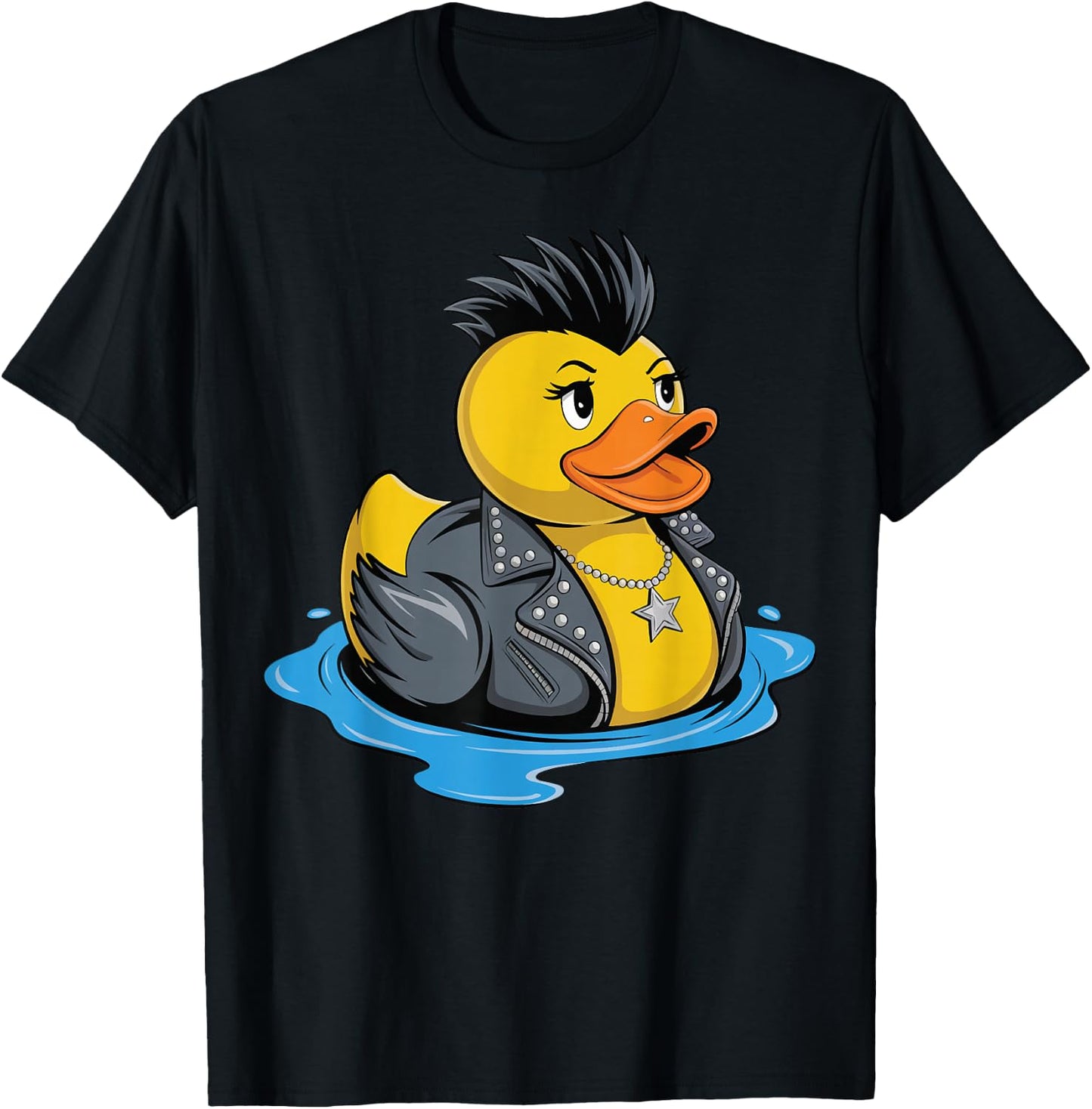 Rubber Duck Punk T-Shirt - T-Shirt | Black