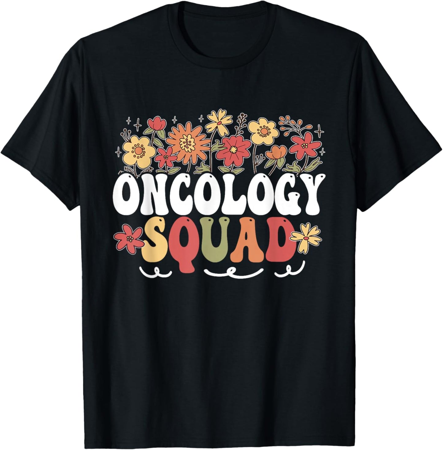 Oncology Squad Cancer Nursing Nurses Oncology Nurse T-Shirt - T-Shirt | Black