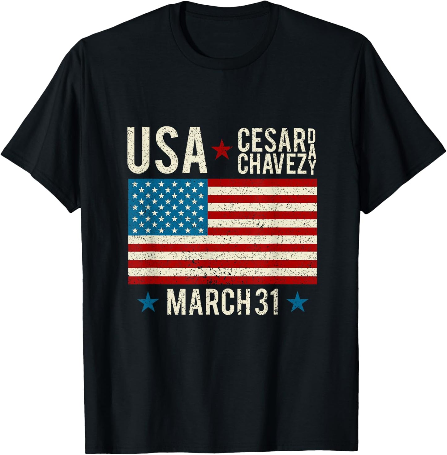 Cesar Chavez Day I 31 March Holiday Si Se Puede T-Shirt - T-Shirt | Black