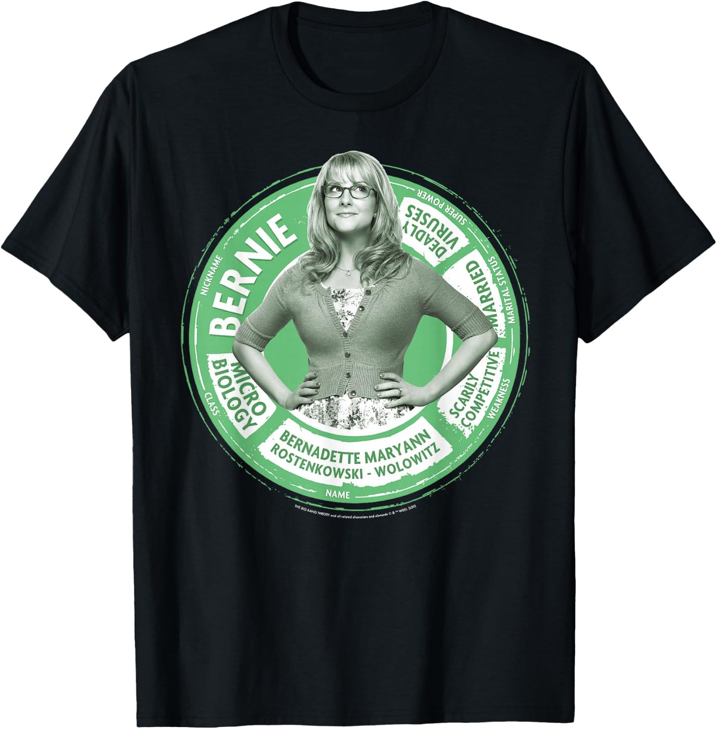 The Big Bang Theory Bernadette Statistics T-Shirt - T-Shirt | Black