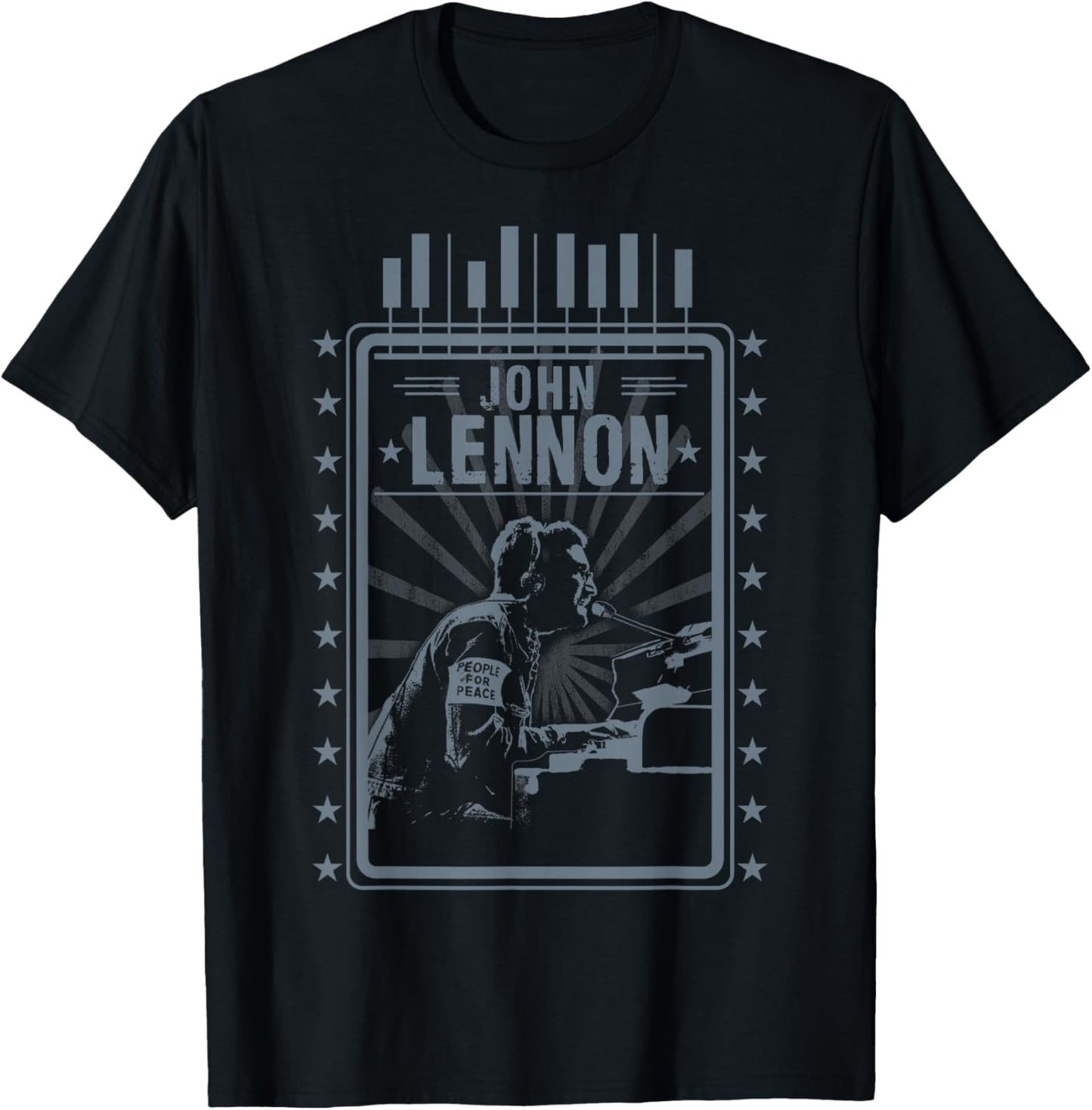 John Lennon - Piano T-Shirt - T-Shirt | Black
