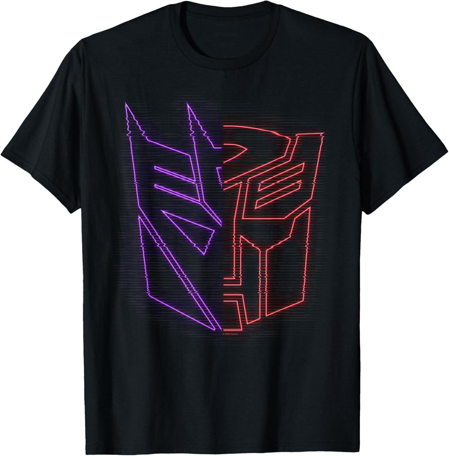 Transformers: War For Cybertron Holographic Split Logo T-Shirt - T-Shirt | Black