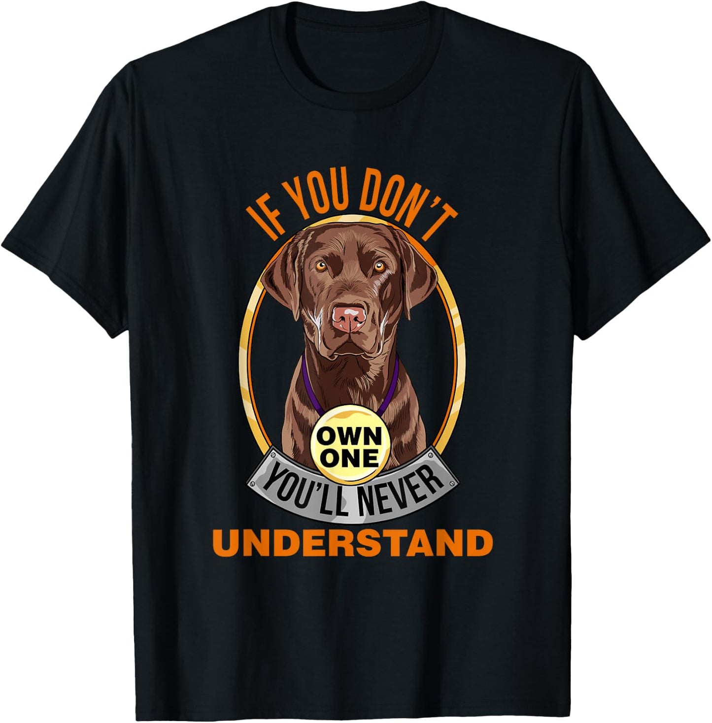 Chocolate Lab Shirt Chocolate Labrador Lover T-Shirt - T-Shirt | Black