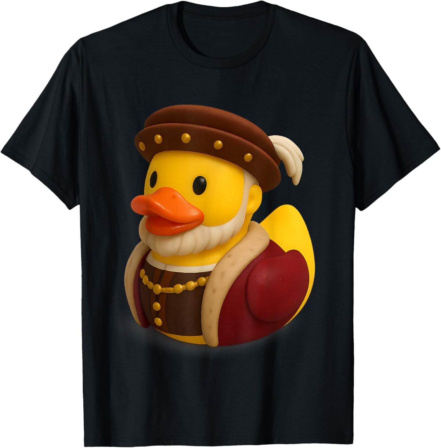 Rubber Duck Henry VIII 8th Eighth Historical Figure T-Shirt - T-Shirt | Black