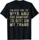 I'm Here For The Beer And For Someone To Spit Adult Funny T-Shirt - T-Shirt | Black