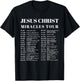 Jesus Christ Miracles Tour T-Shirt - T-Shirt | Black