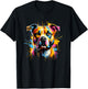 Splash Art American Staffordshire Terrier Amstaff T-Shirt - T-Shirt | Black