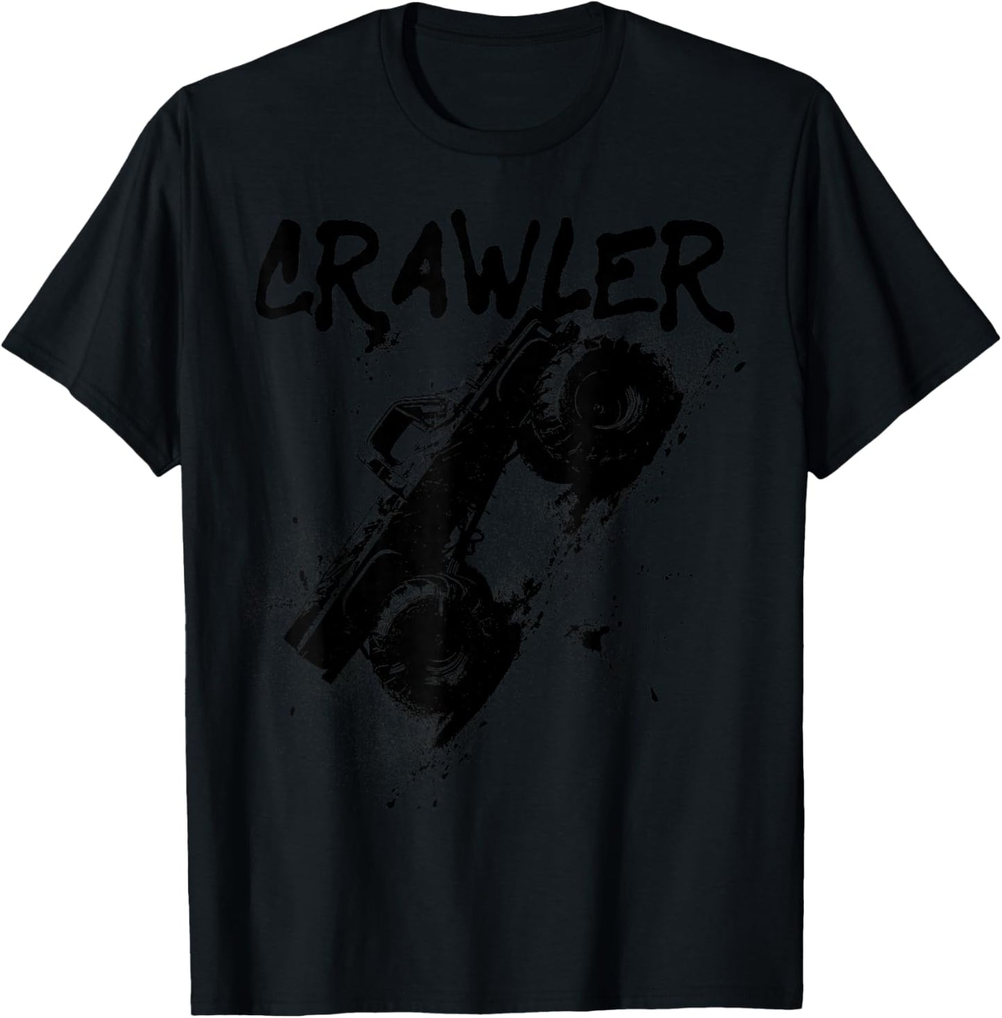 Crawler Rc Car Rock Scaler Scale Rc Offroad Truck Clawling T-Shirt - T-Shirt | Black