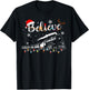 Christmas Train Christmas Believe Express Xmas Santa T-Shirt - T-Shirt | Black