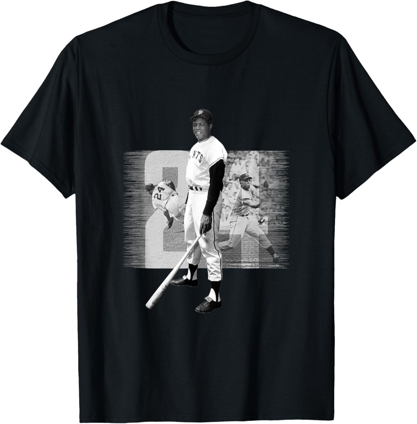 Willie Mays_Baseball_020 T-Shirt - T-Shirt | Black