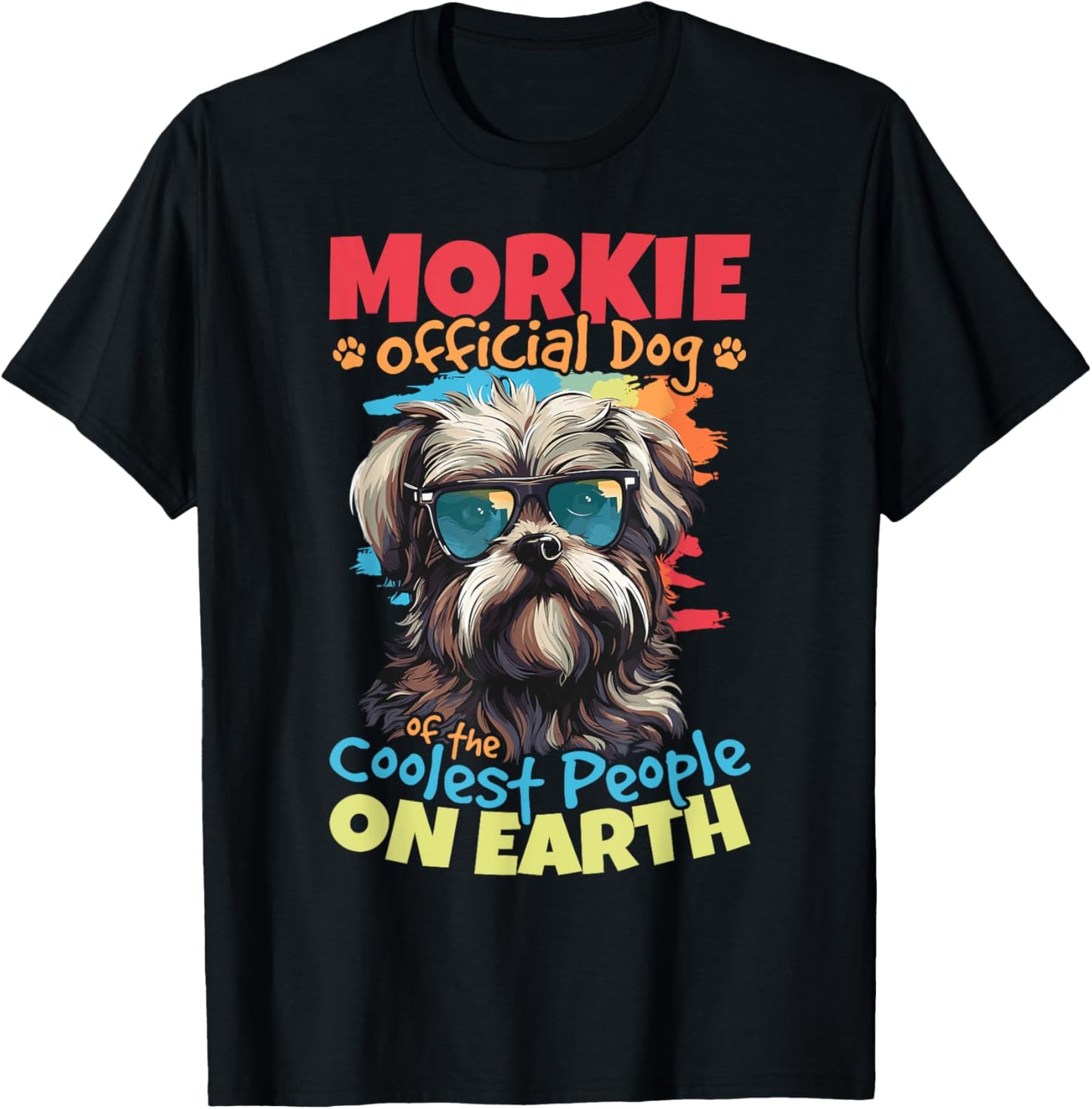 Morkie Dog Breed Pet Morkie Official Dog T-Shirt - T-Shirt | Black