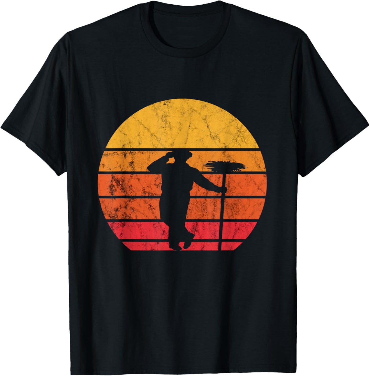 Retro Chimney Sweep Profession Vintage Chimney Sweeping T-Shirt - T-Shirt | Black