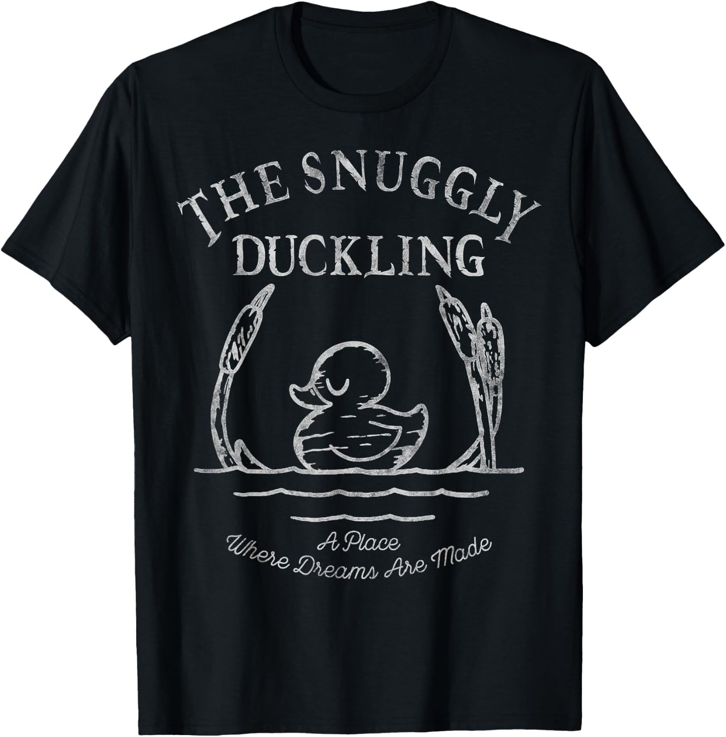 Disney Tangled Snuggly Duckling Logo T-Shirt - T-Shirt | Black