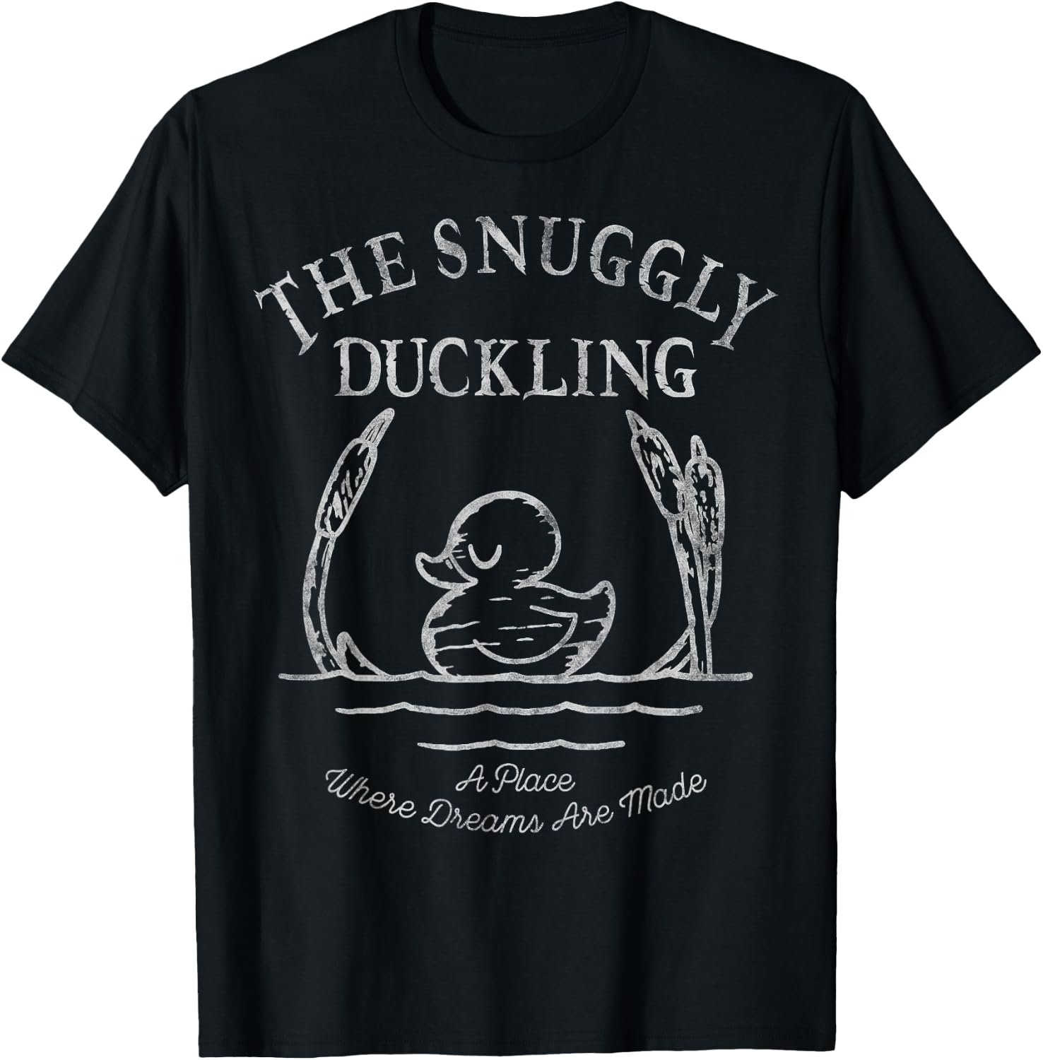 Disney Tangled Snuggly Duckling Logo T-Shirt - T-Shirt | Black