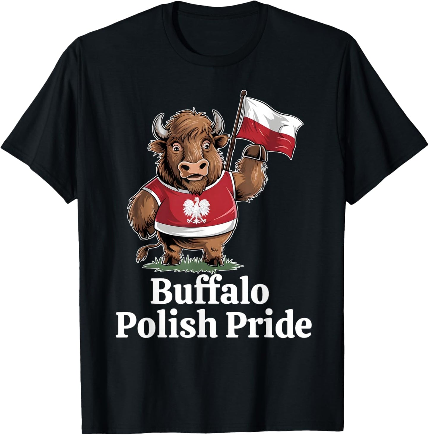 Buffalo Polish Pride Dyngus Day 2025 Polish American T-Shirt - T-Shirt | Black