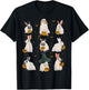 Cute Fall Bunny Ghost Costume Rabbit Lover Spooky Season T-Shirt - T-Shirt | Black