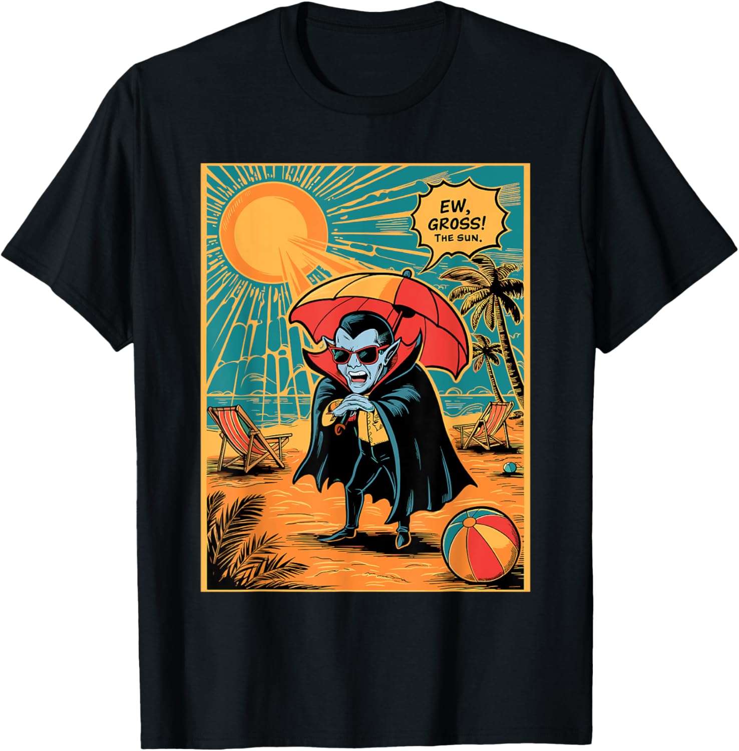 Ew Gross The Sun Gothic T-Shirt - T-Shirt | Black