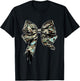 Camouflage Old Camo Bow Camo Coquette Bow Hunting Women Girl T-Shirt - T-Shirt | Black