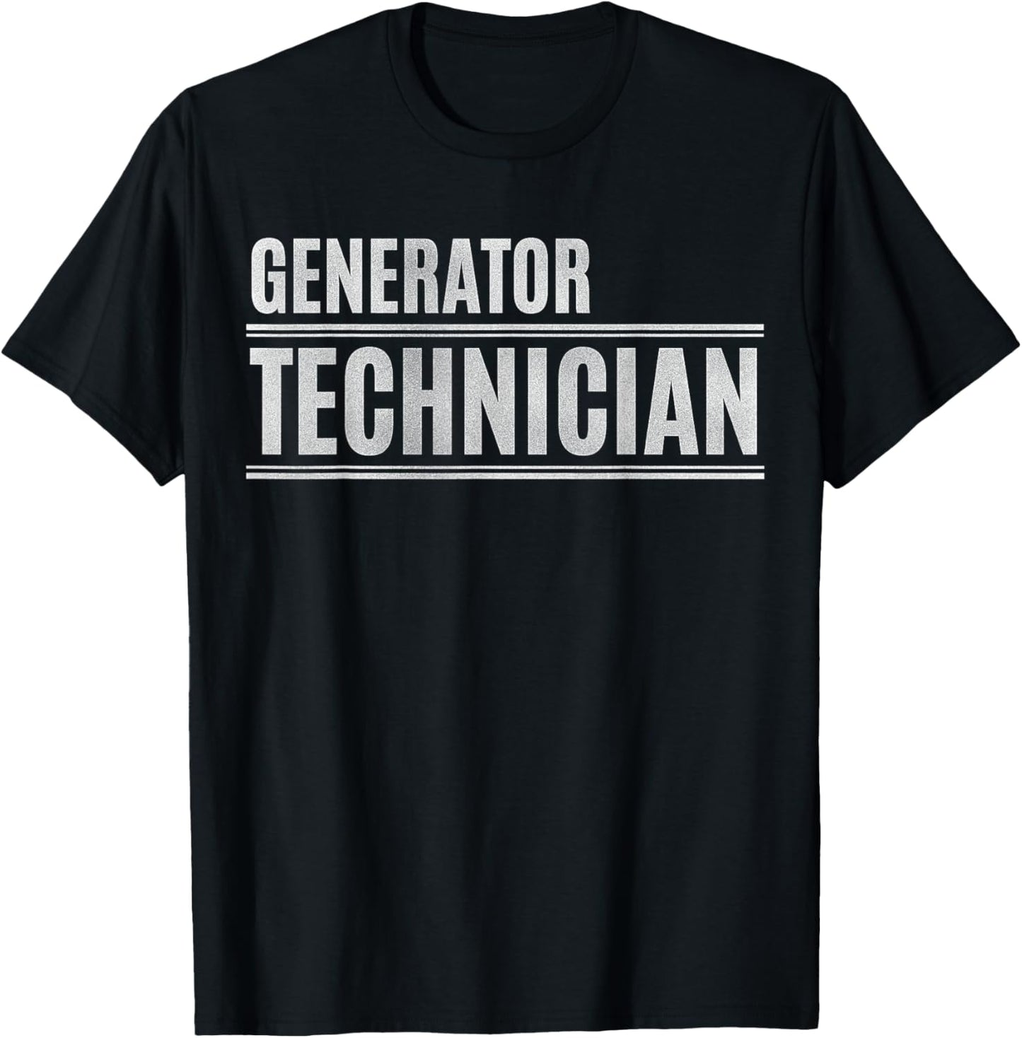 Generator Technician Funny Mechanic Mechanical Service T-Shirt - T-Shirt | Black