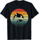 Orca Family Vintage Retro Art, Killer Whale Family T-Shirt - T-Shirt | Black
