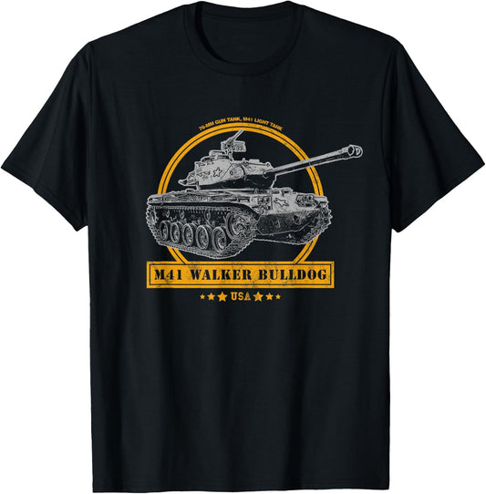M41 Walker Bulldog Light Tank Men Women T-Shirt - T-Shirt | Black