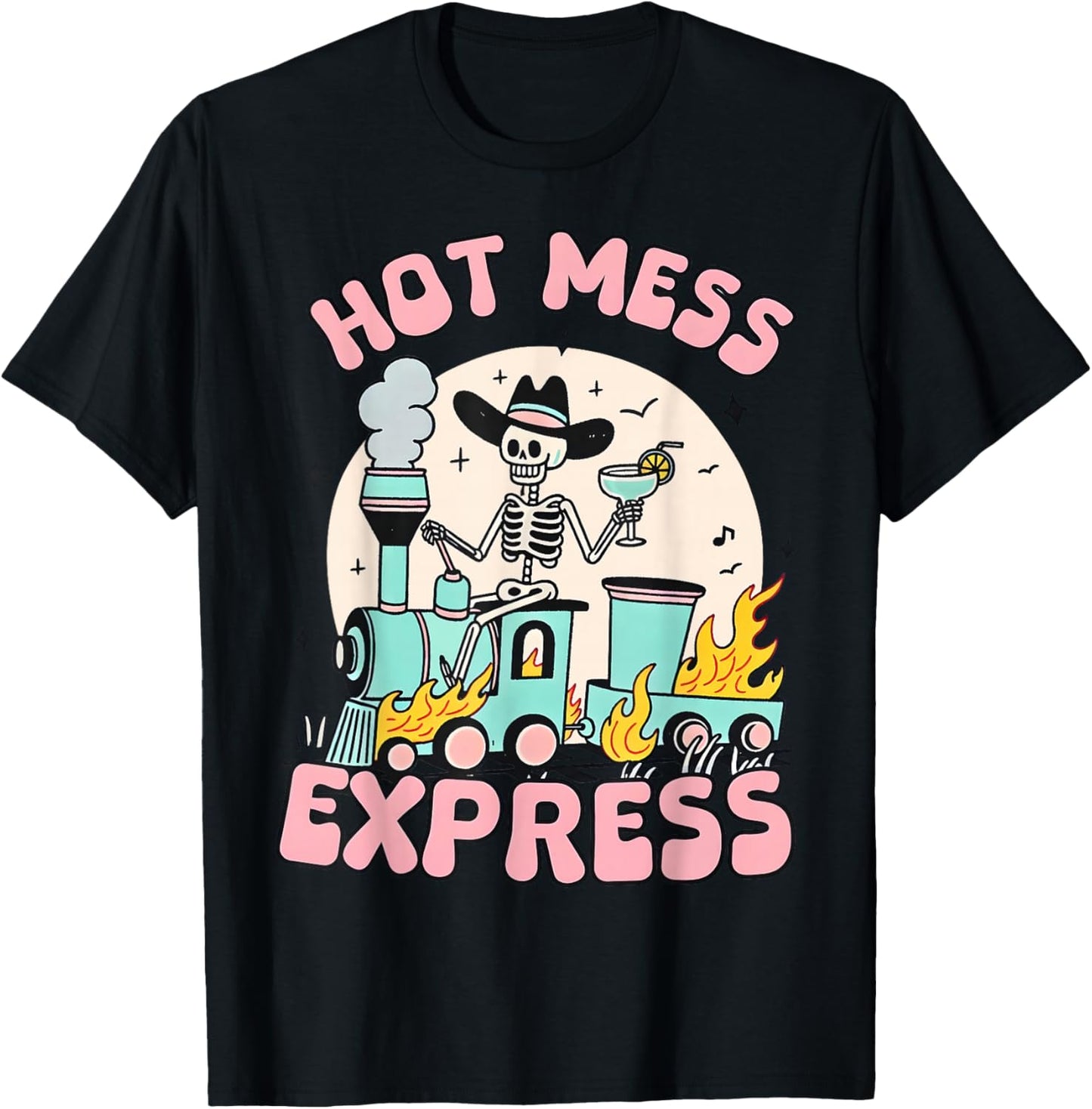 Hot Mess Express Mental Health T-Shirt - T-Shirt | Black