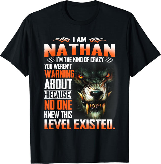 Funny Nathan Shirt - Nathan First Name T-Shirt - T-Shirt | Black