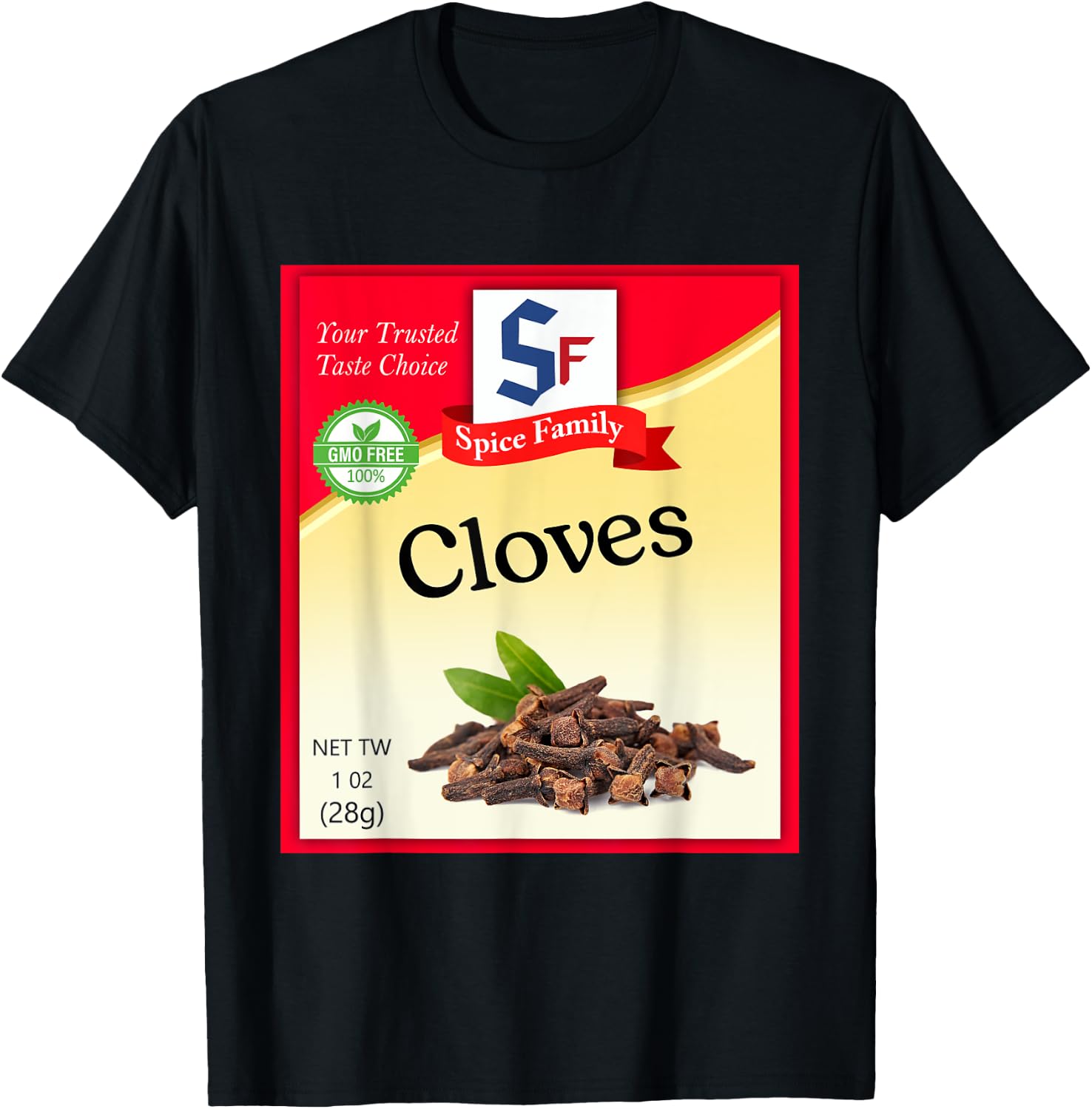 Cloves Condiment Costume Holiday Spice Costumes T-Shirt - T-Shirt | Black
