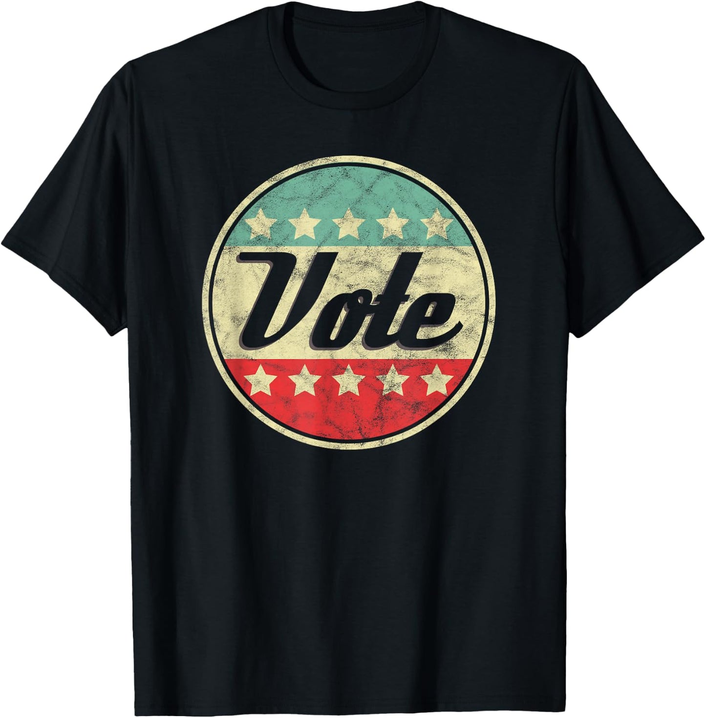 Vote 2024 Midterm Election Gift Voter Rights Graphic T-Shirt - T-Shirt | Black