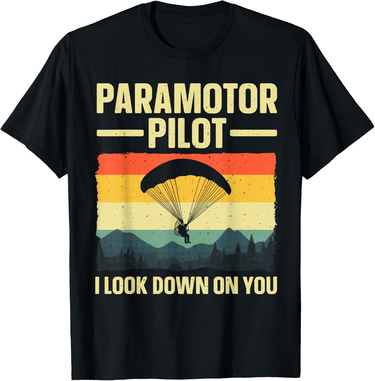 Funny Paramotor Art Women Paraglider Paramotor Lover T-Shirt - T-Shirt | Black