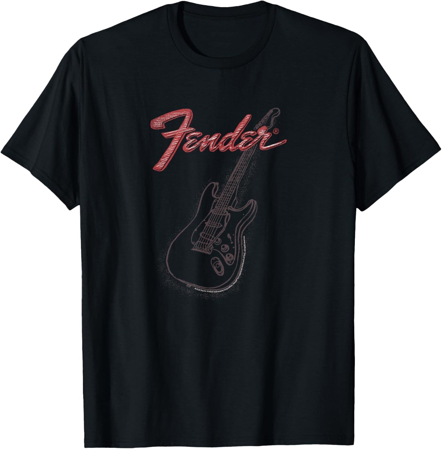 Fender Stencil Fender T-Shirt - T-Shirt | Black