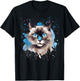 Colorful Splash Art Snowshoe Cat Face Women Kids T-Shirt - T-Shirt | Black