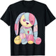 Pastel Goth Shirt Creepy Cute Witchy Bunny Aesthetic Rabbit T-Shirt - T-Shirt | Black