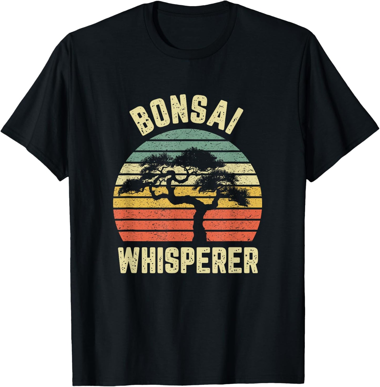Bonsai Shirt Funny Japanese Bonsai Tree Whisperer Gift Shirt T-Shirt - T-Shirt | Black