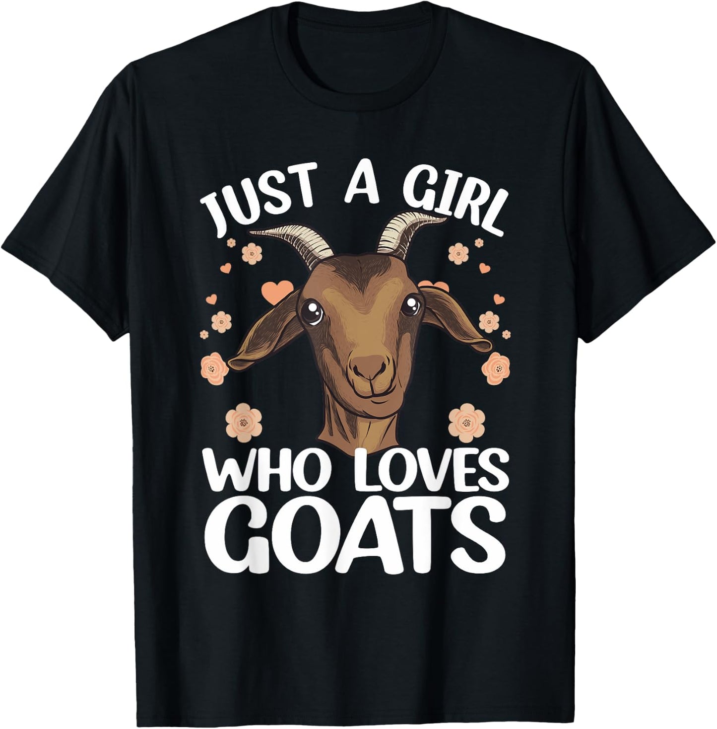 Cool Goat Girls Goat Whisperer Farm Animal Farmer T-Shirt - T-Shirt | Black