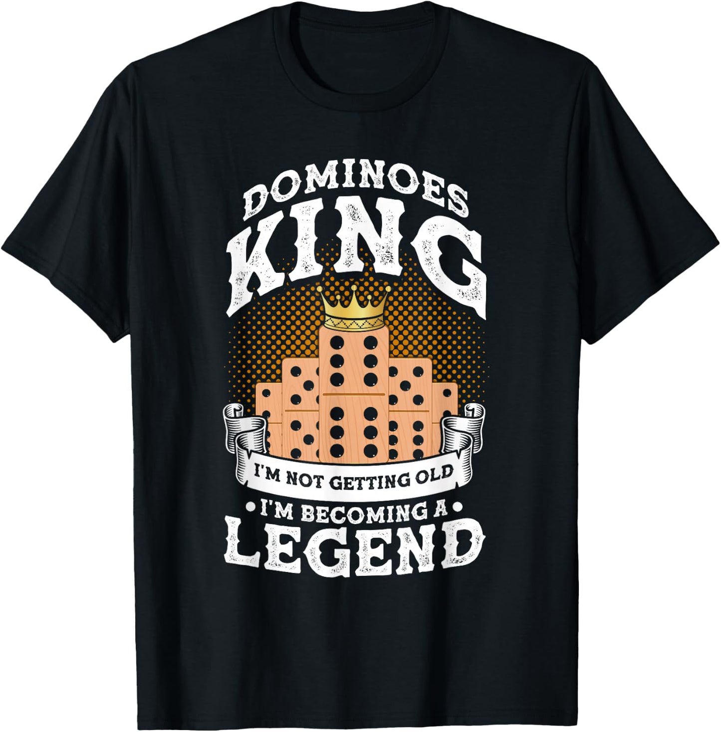 Domino Tile Game Domino Player Domino Game T-Shirt - T-Shirt | Black