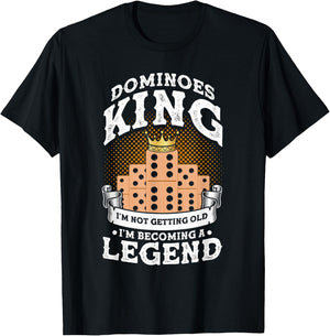 Domino Tile Game Domino Player Domino Game T-Shirt - T-Shirt | Black