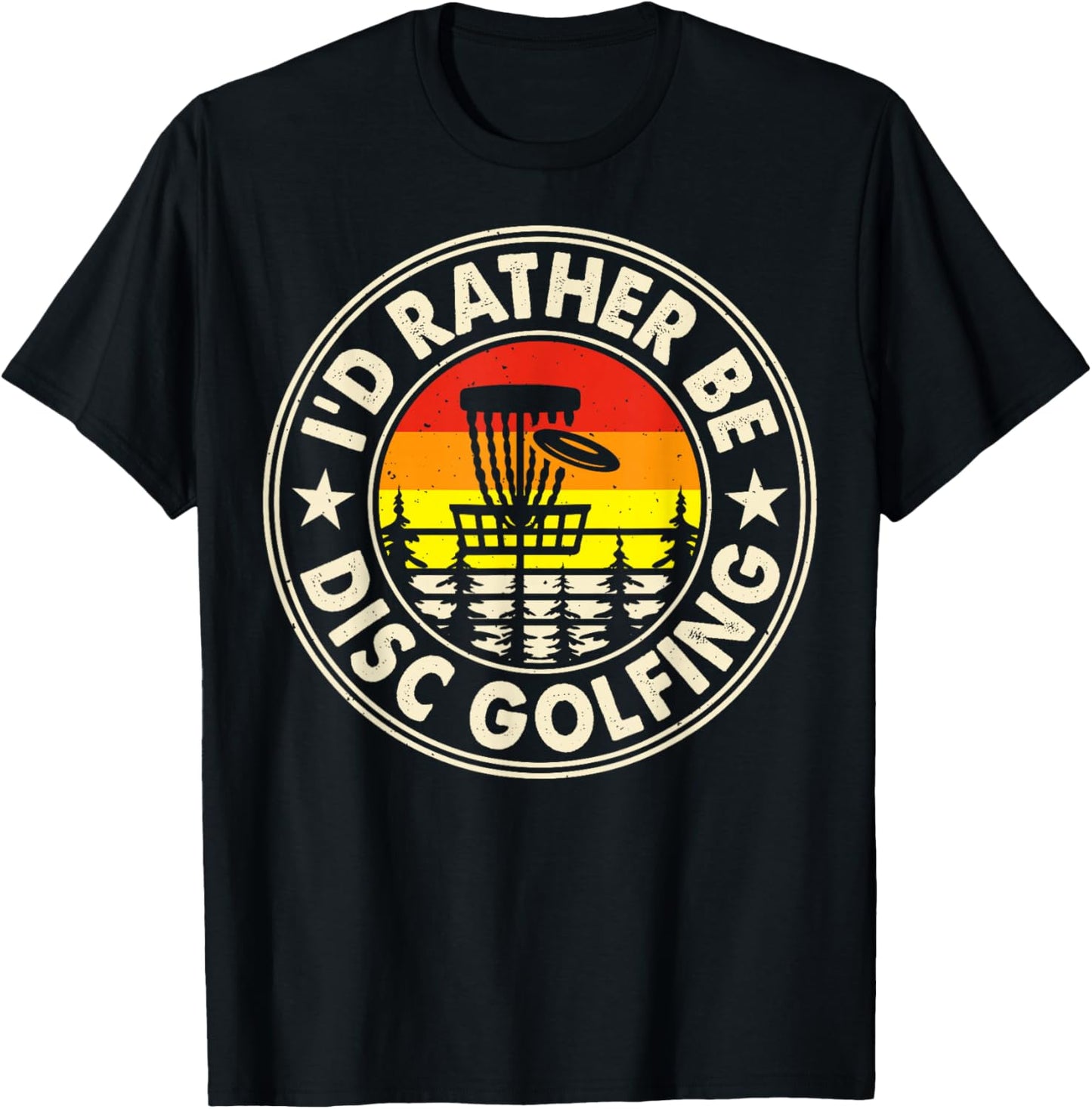 Disc Golf Shirt Disc Golf Apparel Disc Golf Accessories T-Shirt - T-Shirt | Black