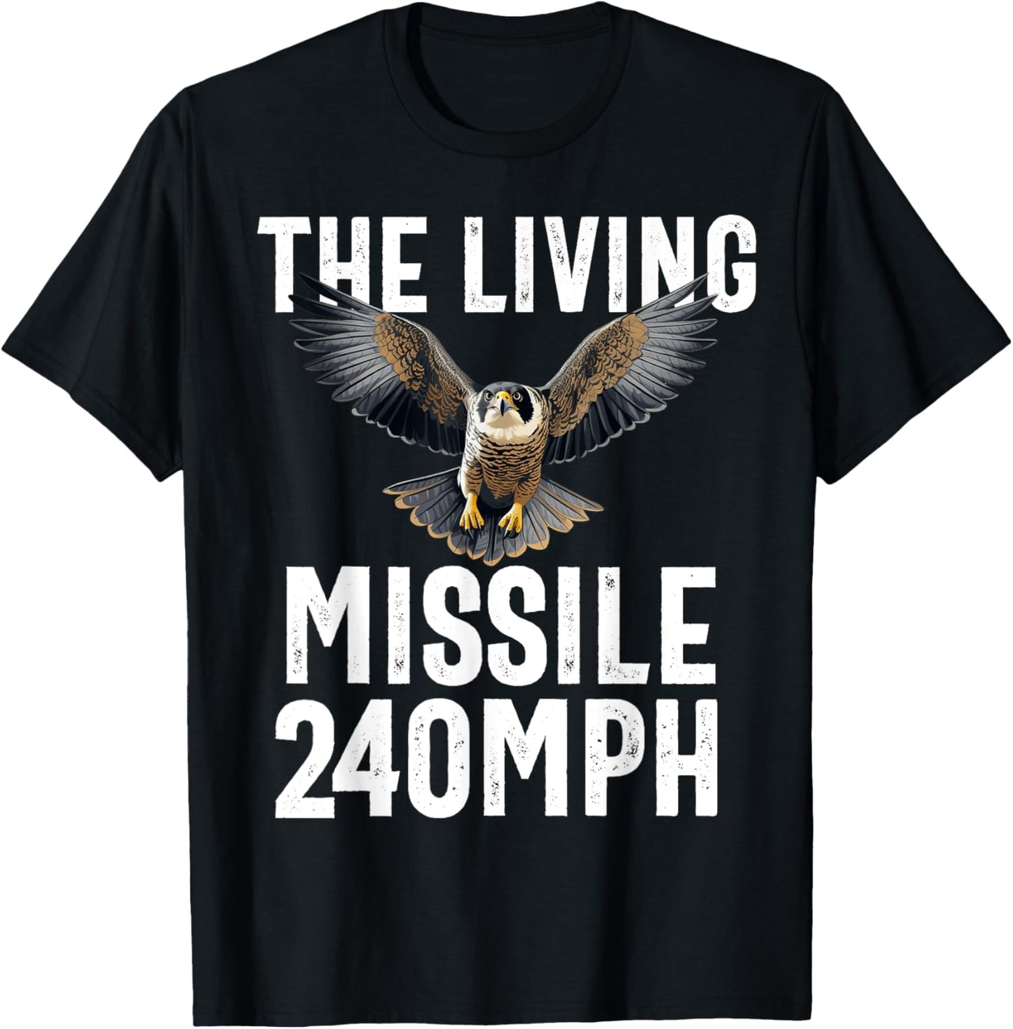 Peregrine Falcon Men Women Falconer Falconry BirdWatching T-Shirt - T-Shirt | Black