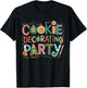 Festive Cookie Decorating Party Christmas Baking Holiday T-Shirt - T-Shirt | Black