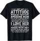 I Get My Attitude from My Freaking Awesome Mom Mothers Gifts Small T-Shirt - T-Shirt | Black